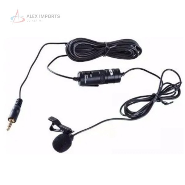 Encontraproduto.com.br - Microfone Lapela Com Fio Boya By-M1 Cabo 6 Metru Lapella