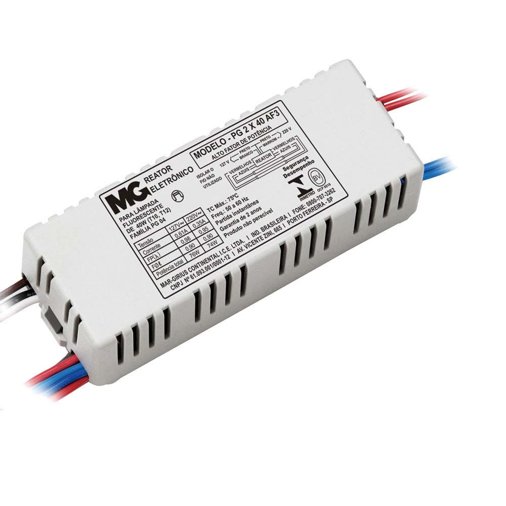 Reator eletrônico bivolt Margirius
