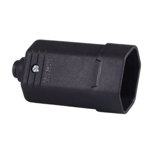 Encontraproduto.com.br - Pino Prolongador Margirius  Fêmea 2p+t 10a Preto
