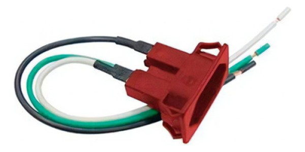 Encontraproduto.com.br - Tomada 2P+T 20A 250V PB Vermelho Faston Com Rabicho Margirius