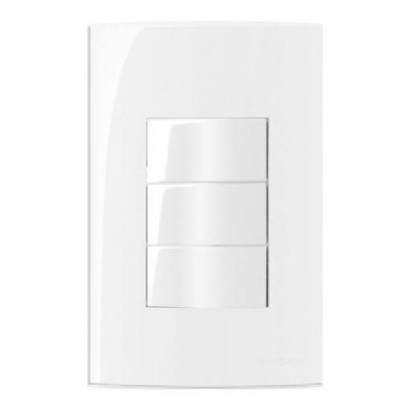 Encontraproduto.com.br - Interruptor Margirius 4x2 1tc Simples+2tc P 10a Sleek Branco