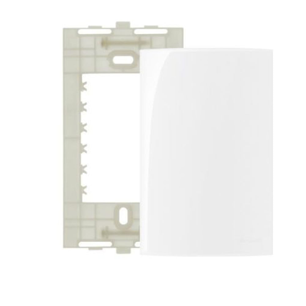 Encontraproduto.com.br - Placa 4X2 Cega Com Suporte Branca Sleek Margirius