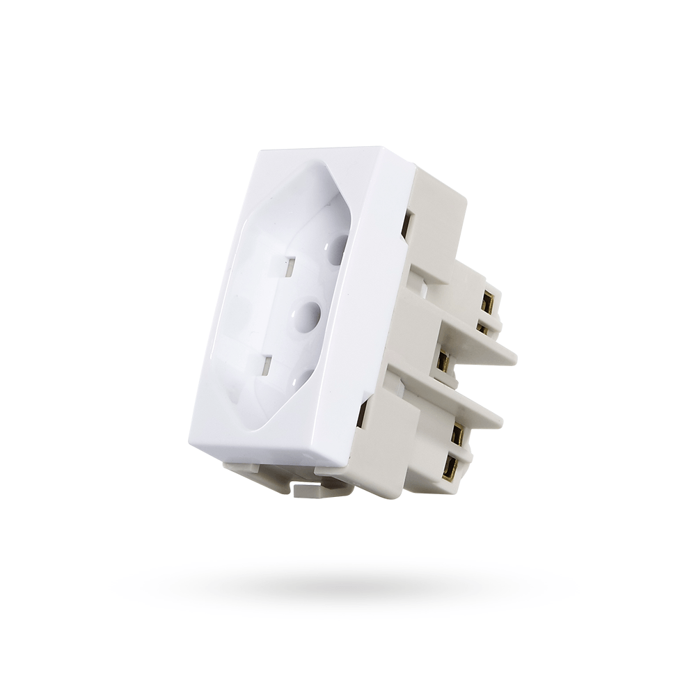 Encontraproduto.com.br - Modulo Tomada Br Padrao Brasil 2p+t 10a-250v Br Linha Sleek
