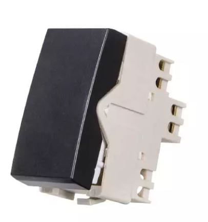 Encontraproduto.com.br - Módulo Margirius Interruptor Simples Clean Ebony
