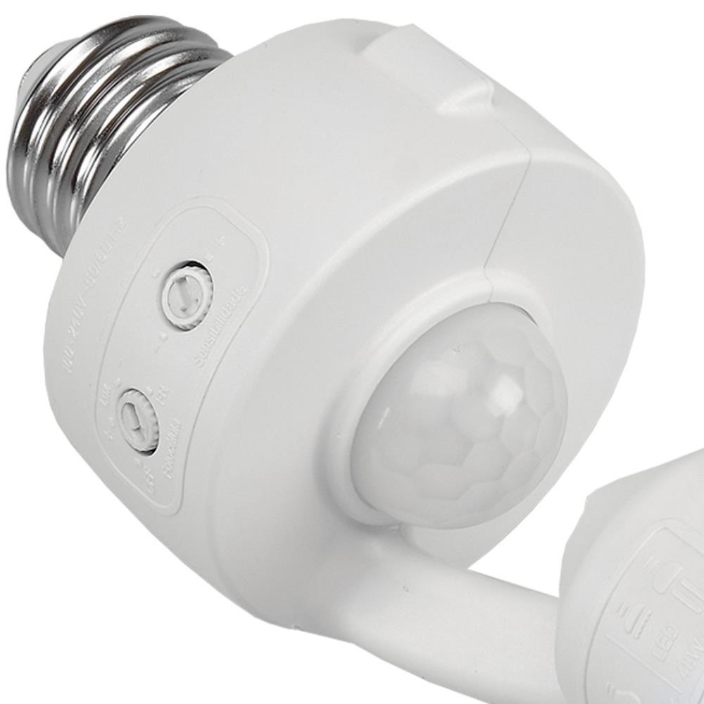 Encontraproduto.com.br - Sensor de Presença Soquete E27 Com Fotocélula MPQ-40F Margirius