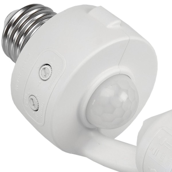 Encontraproduto.com.br - Sensor de Presença Soquete E27 Com Fotocélula MPQ-40F Margirius