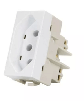 Encontraproduto.com.br - Módulo Tomada 2P+T 20A 250V Branco INFINITI 17893