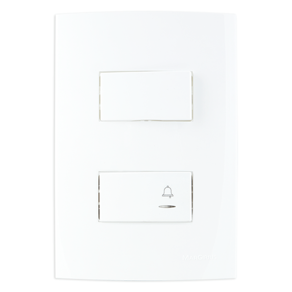 Linha B3 Conj 4×2 Interruptor Simples 10A 250V + Campainha