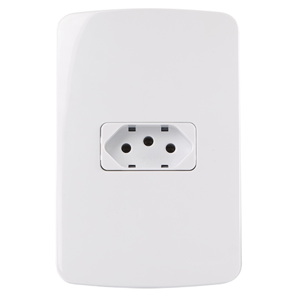 Linha B3 Conj 4×2 Tomada Padrão Brasileiro 2P+T 20A 250V