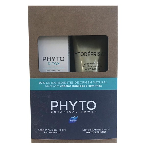 Encontraproduto.com.br - Phyto Botanical Power Kit para Cabelos Poluídos e com Frizz  - Leave-in + Spray