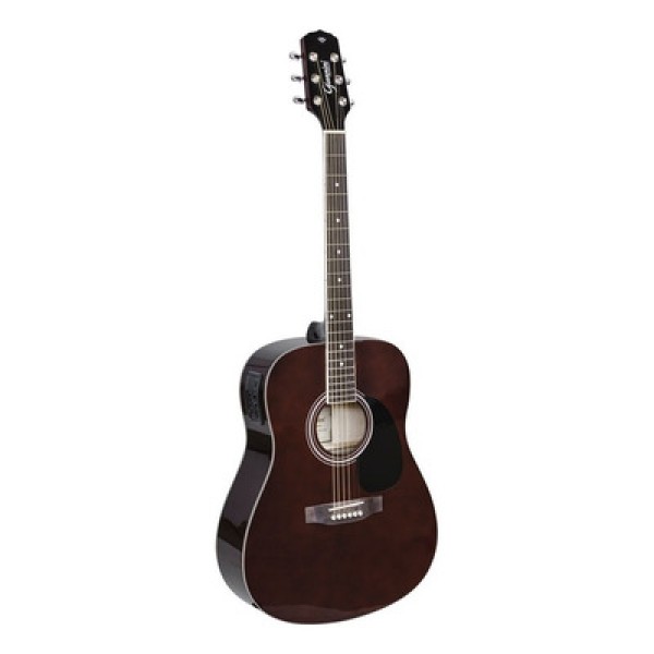 Encontraproduto.com.br - Violao Eletroacustico Dreadnought FOLK ACO GD-1 Translucent DARK Wine Giannini
