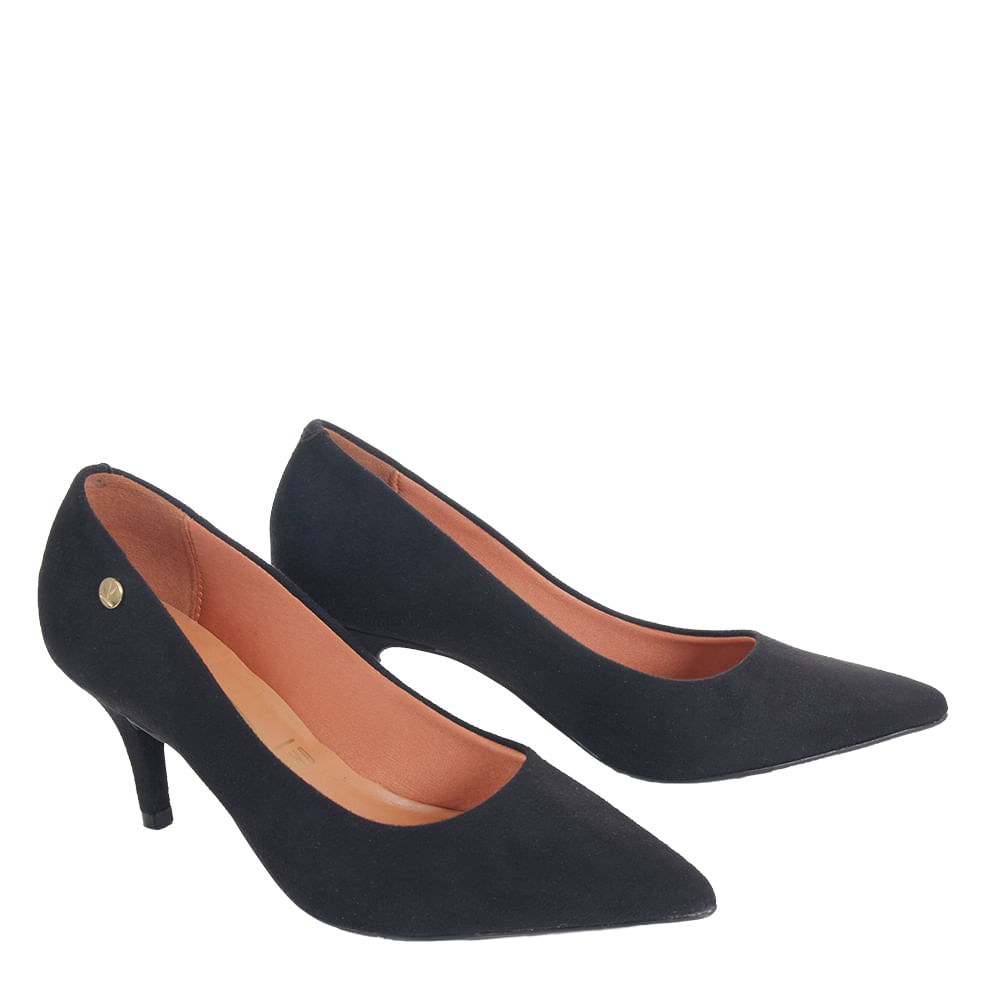 Encontraproduto.com.br - Scarpin Vizzano Preto Salto Médio Feminino