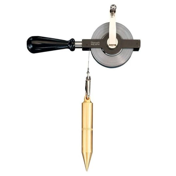 Encontraproduto.com.br - Trena De Profundidade Com Fita De Aço E Prumo Da Série C507 De 20 Metros - 13mm - Starrett
