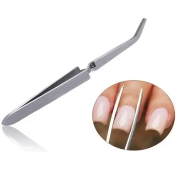 Encontraproduto.com.br - Alicate Para Manicure Pinça De Curvatura C Unha Gel Fibra