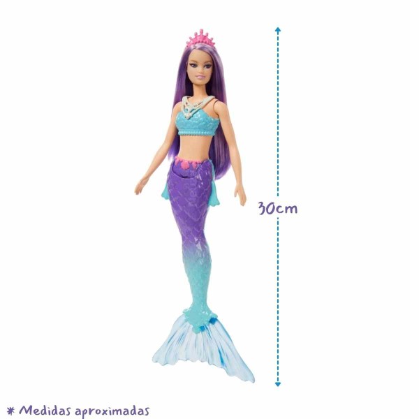 Encontraproduto.com.br - Boneca Barbie Dreamtopia Sereia Várias Cores 30cm Articulada Original Mattel Presente Menina