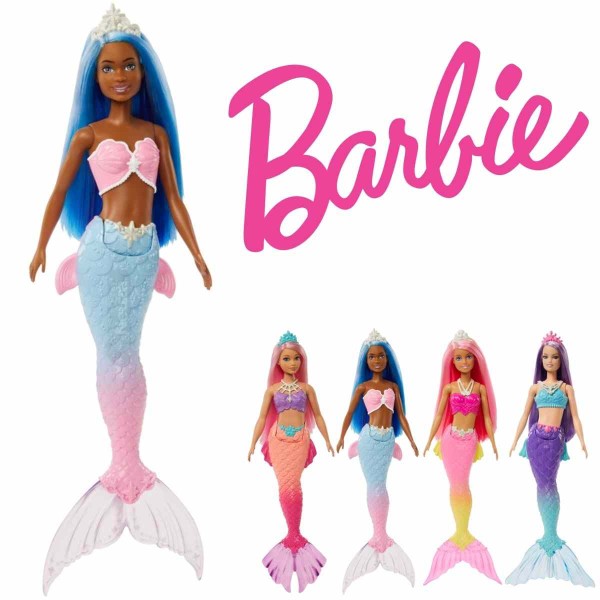 Encontraproduto.com.br - Boneca Barbie Dreamtopia Sereia Várias Cores 30cm Articulada Original Mattel Presente Menina