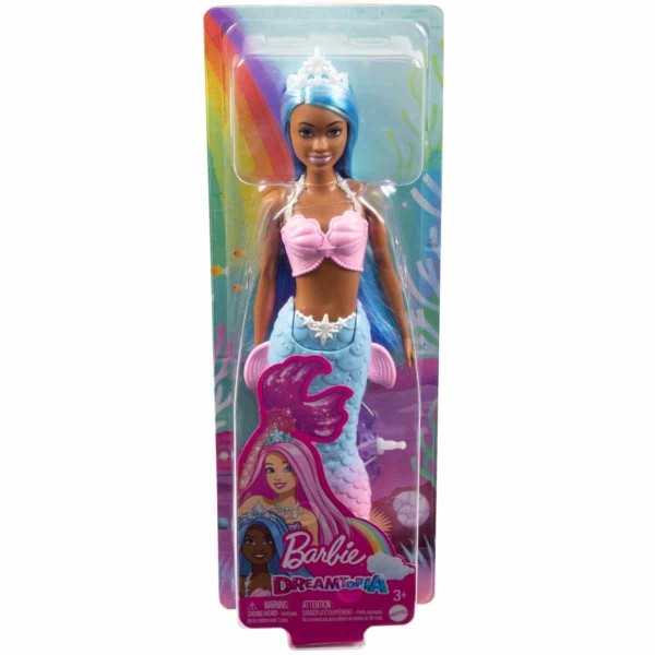 Encontraproduto.com.br - Boneca Barbie Dreamtopia Sereia Várias Cores 30cm Articulada Original Mattel Presente Menina