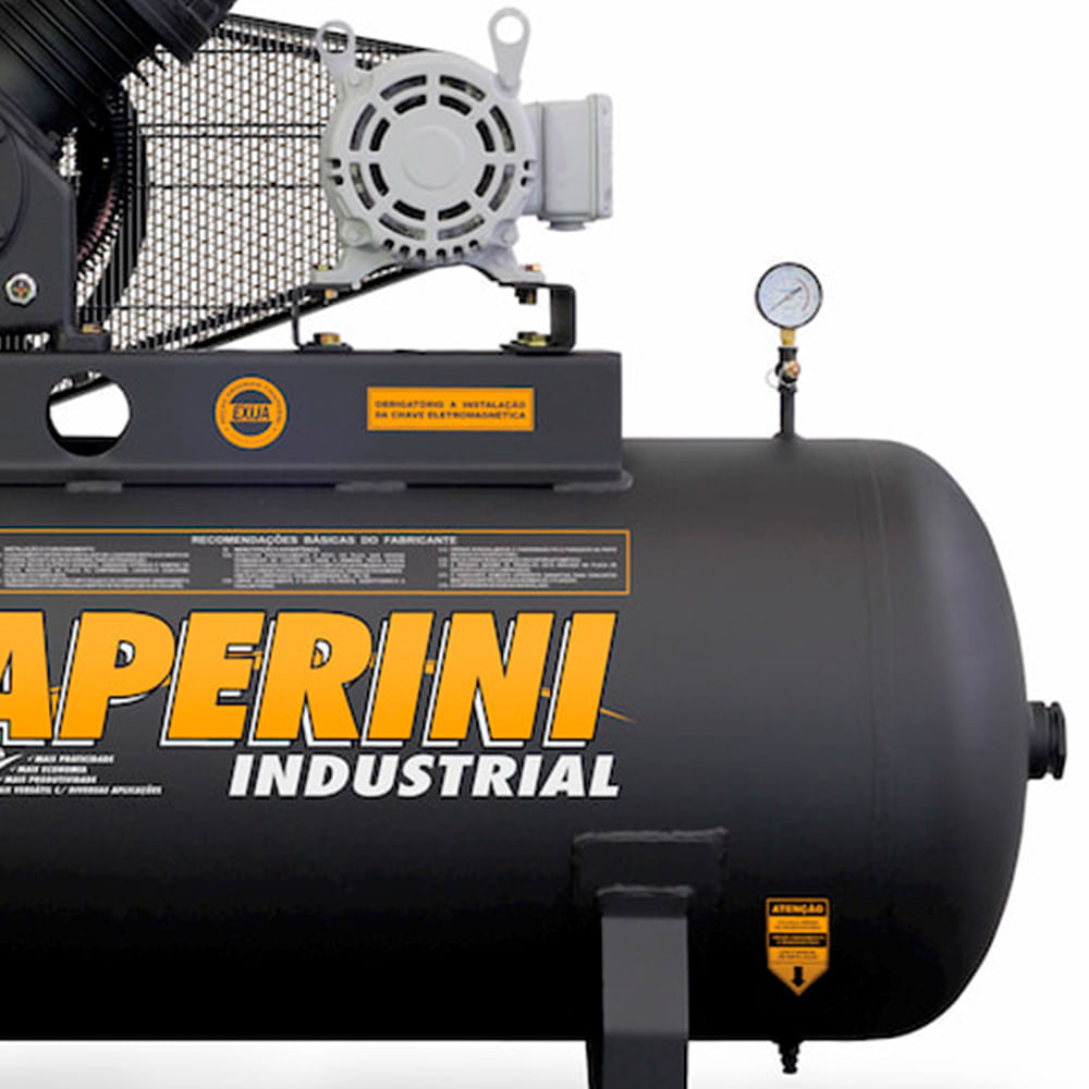 Encontraproduto.com.br - Compressor de Ar A.Pressão Tri Aberto 10HP 360L Chiaperini
