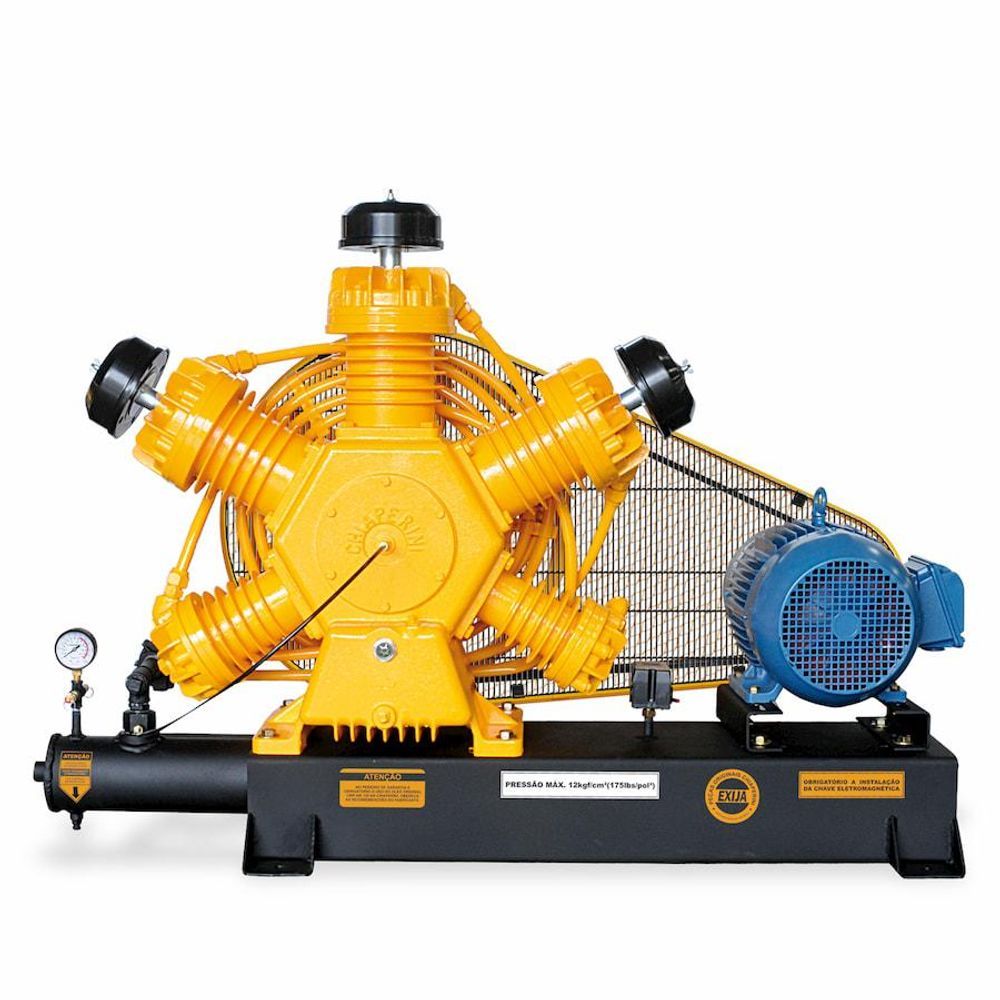 Encontraproduto.com.br - Compressor de Ar A.Pressão Base Tri 15HP 220/380V Chiaperini