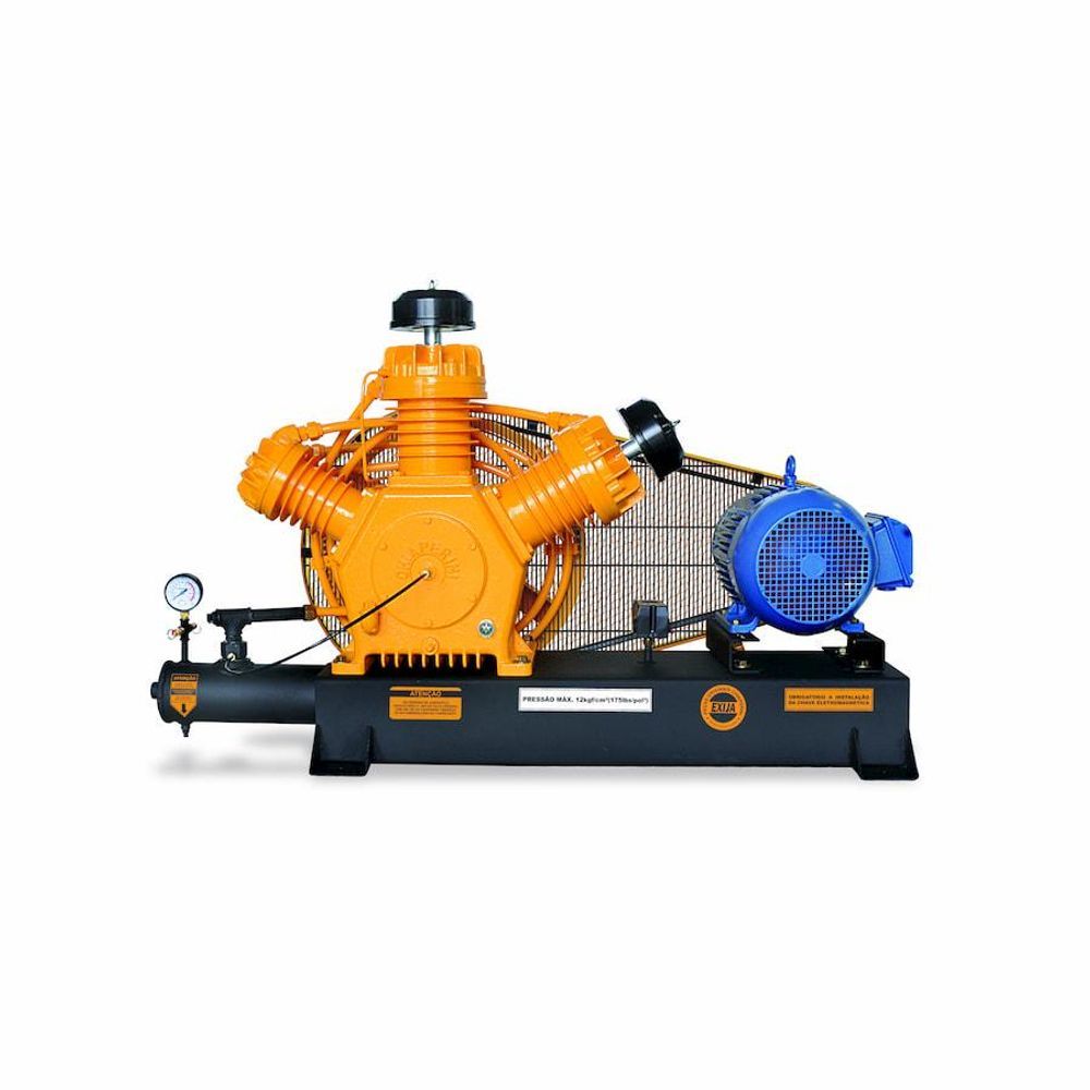 Encontraproduto.com.br - Compressor de Ar A.Pressão Base Tri Contínuo 10HP Chiaperini