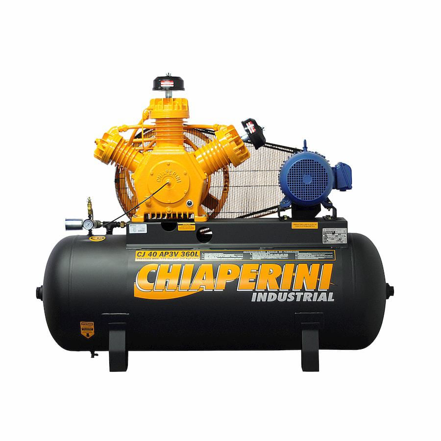 Encontraproduto.com.br - Compressor de Ar A.Pressão Tri Fechado 10HP 360L Chiaperini
