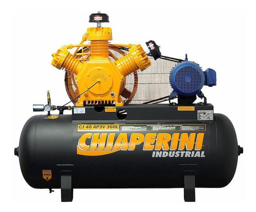 Encontraproduto.com.br - Compressor de Ar A.Pressão Tri Contínuo 10HP 360L Chiaperini