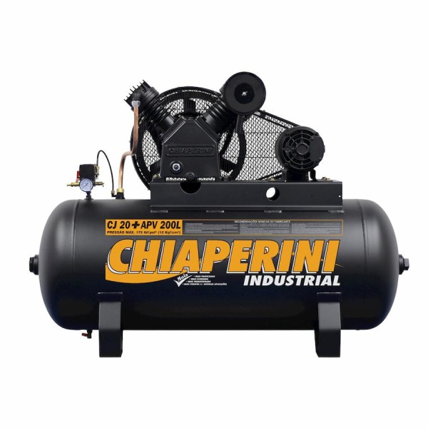 Encontraproduto.com.br - Compressor de Ar Mono 220V IP20 5HP 200L Chiaperini