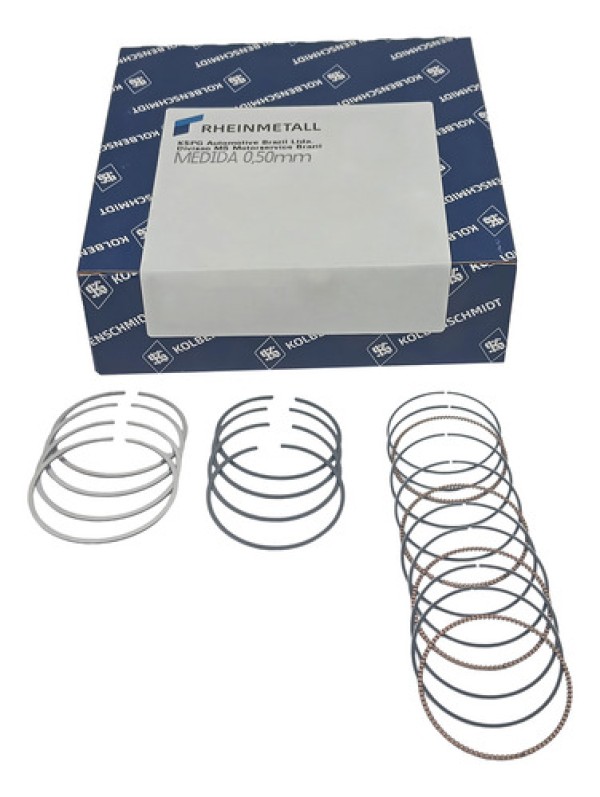 Encontraproduto.com.br - Anéis de pistão do Motor anel de segmento Idea Palio Siena Stilo Strada Corsa Doblo Meriva Montana todos motore 1.8 8v GM KS 800038940050 0,50mm