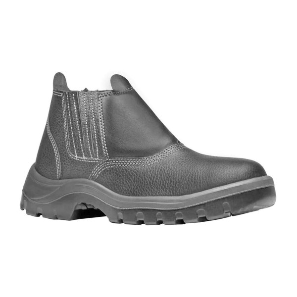 Encontraproduto.com.br - Bota Vaqueta Bico Plástico com Elástico N38 Preto CA31888 Bracol