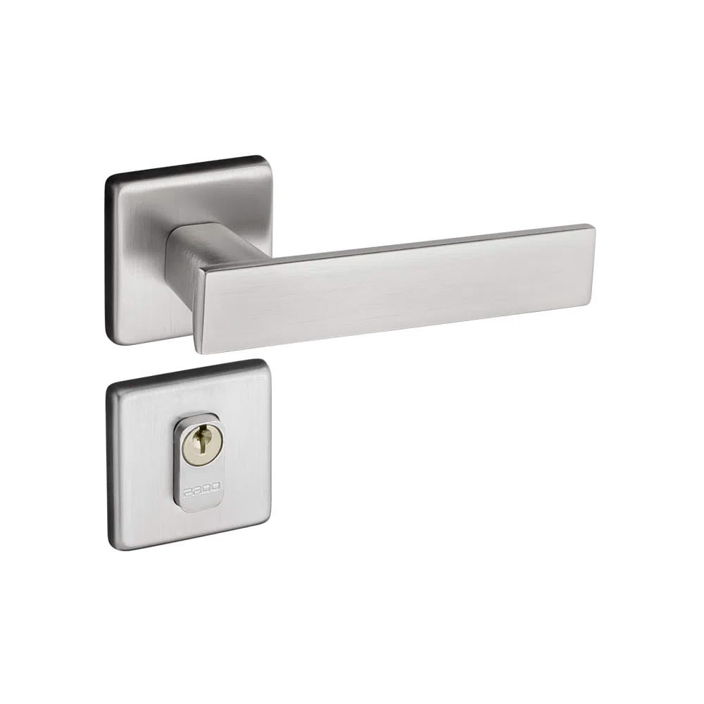 Fechadura Externa Quadra Cromado Acetinado 701-40E CRA - Pado
