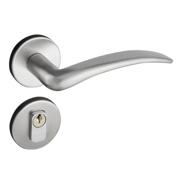 Encontraproduto.com.br - Fechadura Zamac 40mm Externa Classic Roseta RR1 691/40E Cromo Acetinado