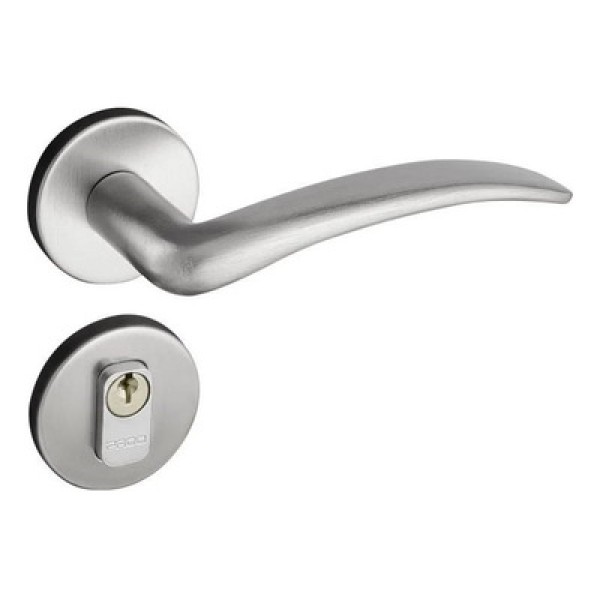 Encontraproduto.com.br - Fechadura Zamac 40mm Externa Classic Roseta RR1 691/40E Cromo Acetinado