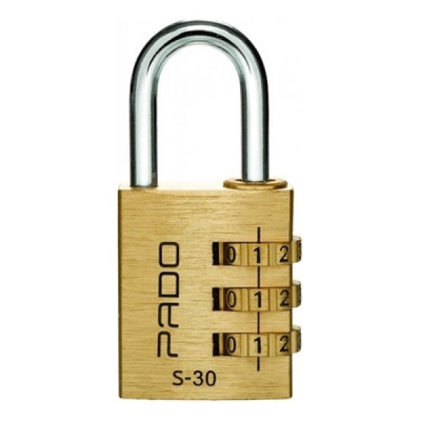 Encontraproduto.com.br - Cadeado com Segredo em Latão 30mm Pado