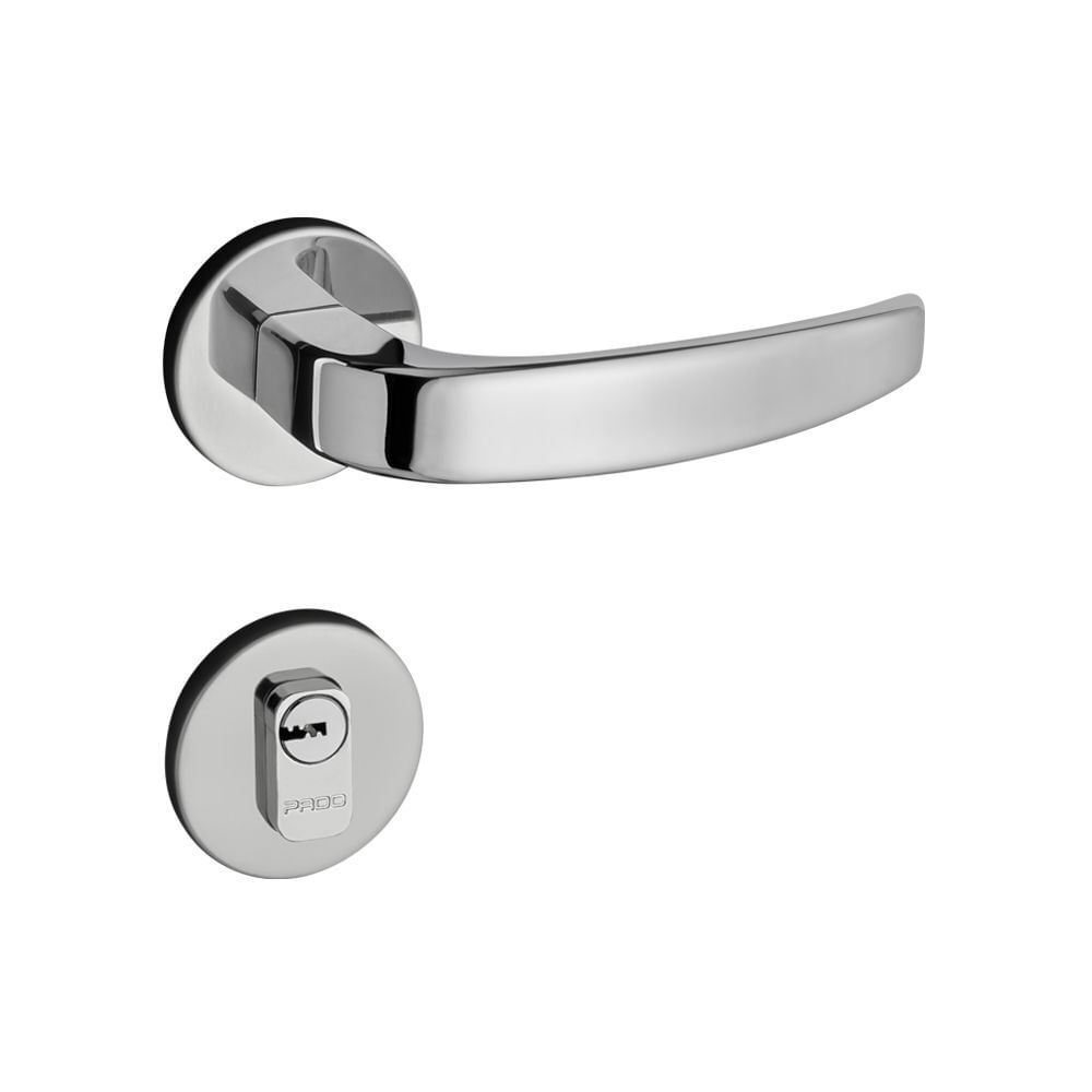 Encontraproduto.com.br - Fechadura Roseta Externa Multiponto 40mm Cromado Vic Pado