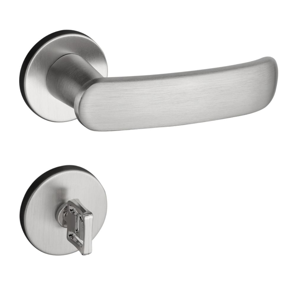 Fechadura Banheiro Madrid Cromado Acetinado 506-80B CRA - Pado