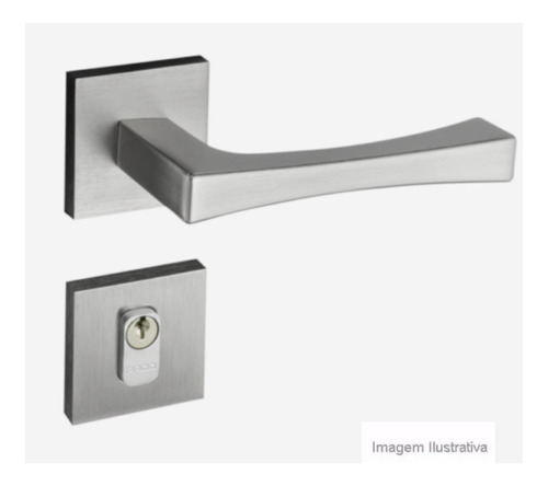 Encontraproduto.com.br - Fechadura Zamac 55mm Externa Vivaldi Roseta RQ2 885-55E Cromo Acetinado