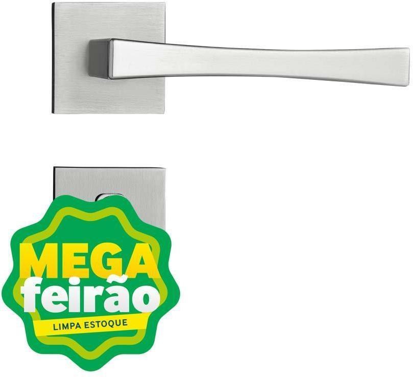 Encontraproduto.com.br - Fechadura Zamac 55mm Externa Vivaldi Roseta RQ2 885-55E Cromo Acetinado