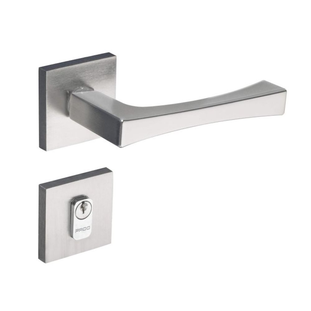 Encontraproduto.com.br - Fechadura Zamac 55mm Externa Vivaldi Roseta RQ2 885-55E Cromo Acetinado