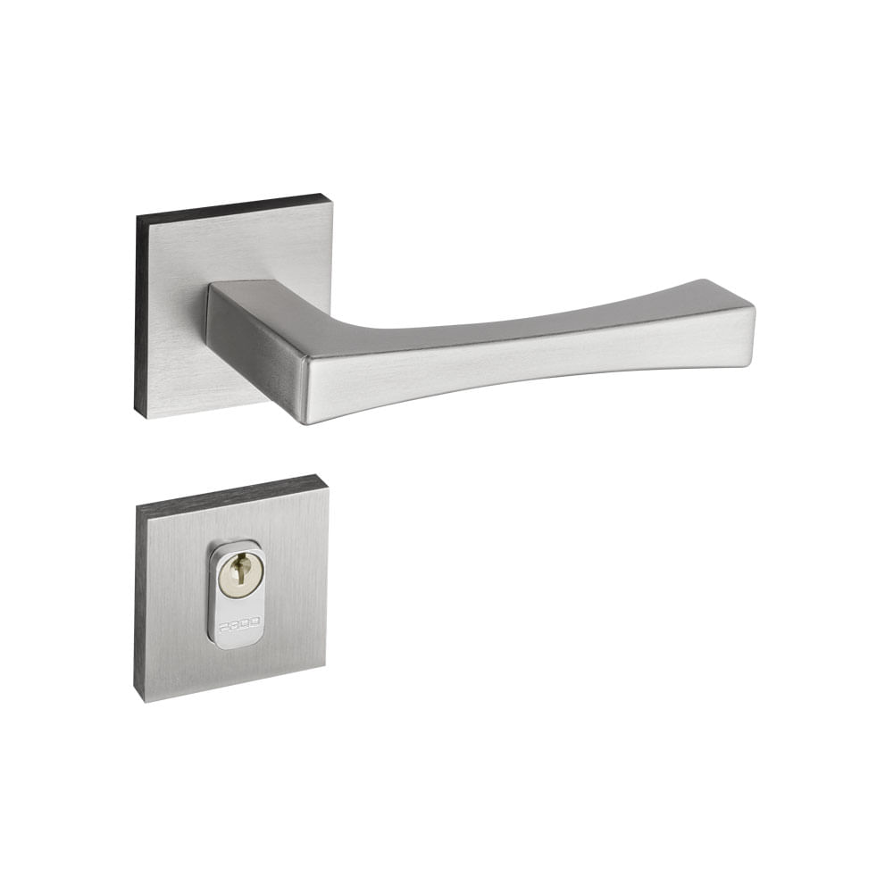 Encontraproduto.com.br - Fechadura Zamac 55mm Externa Vivaldi Roseta RQ2 885-55E Cromo Acetinado