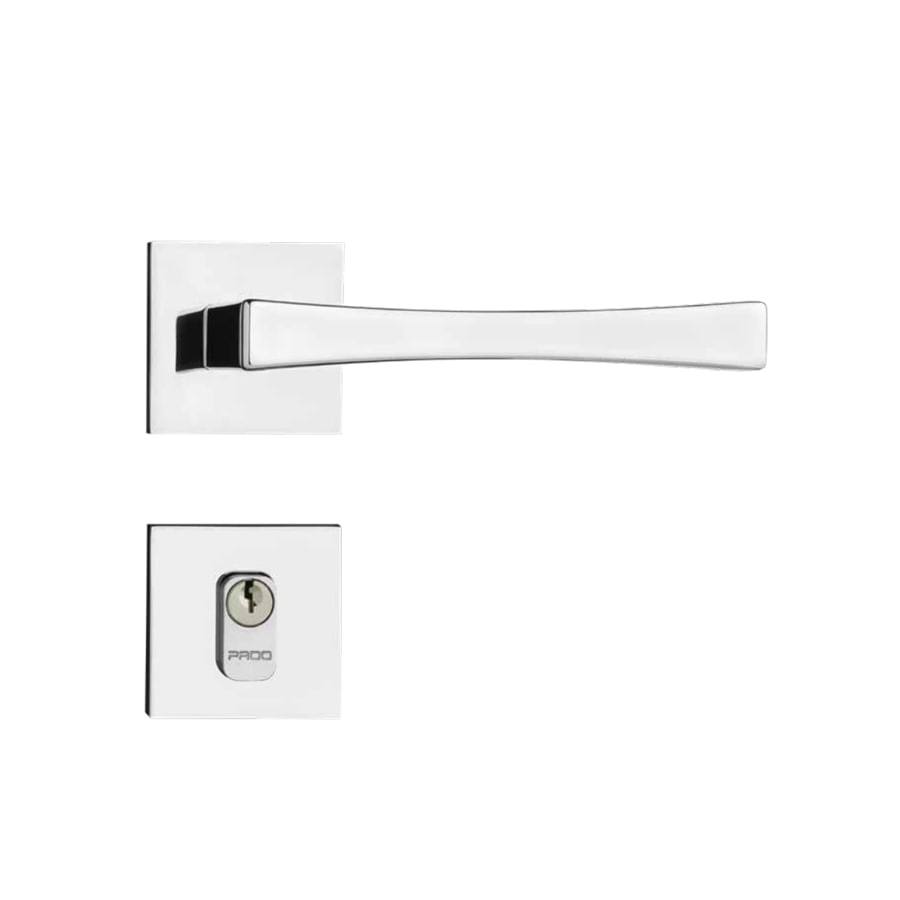 Encontraproduto.com.br - Fechadura Zamac 55mm Externa Vivaldi Roseta RQ2 885-55E Cromo Acetinado