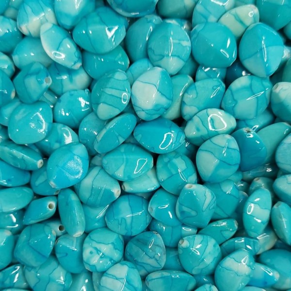 Miçanga Achatada Conta Perolizada 0123 Tiffany 100g