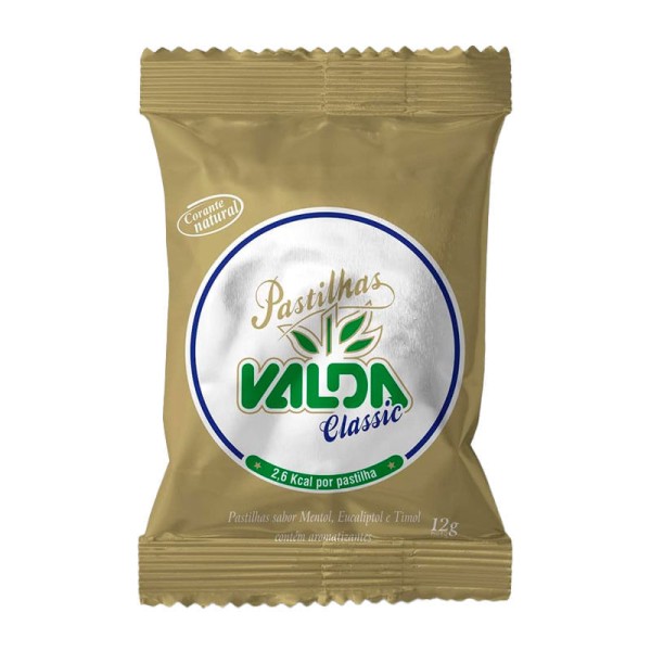 Encontraproduto.com.br - Valda Pastilha Classic Sachê 12g