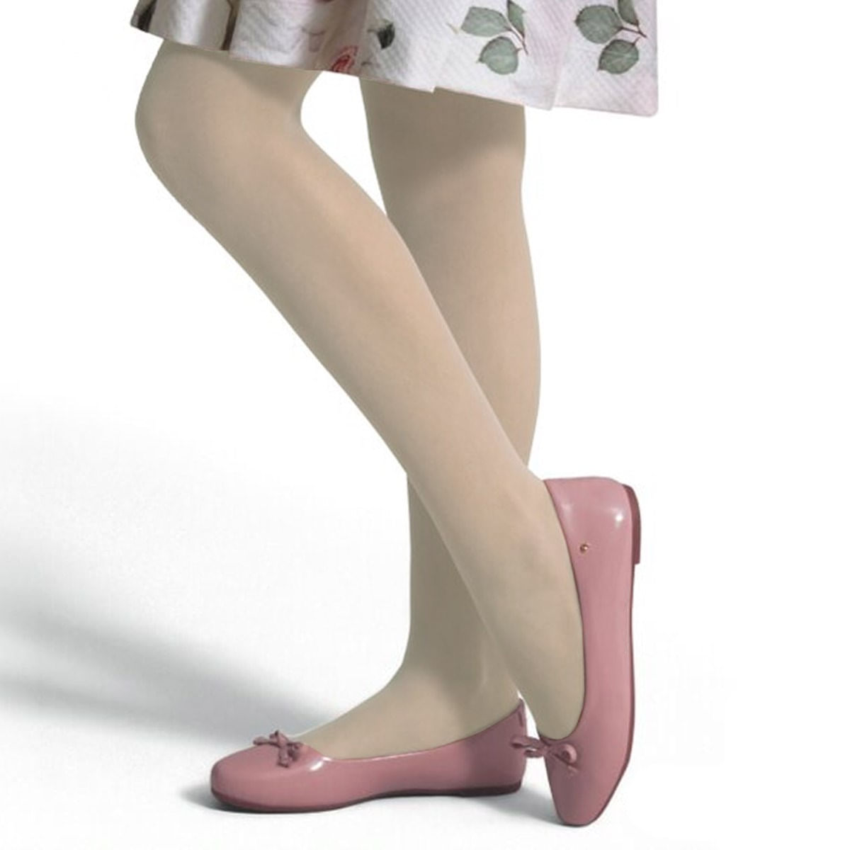 Meia-Calça Selene Básica Fio 20 Infantil Bege