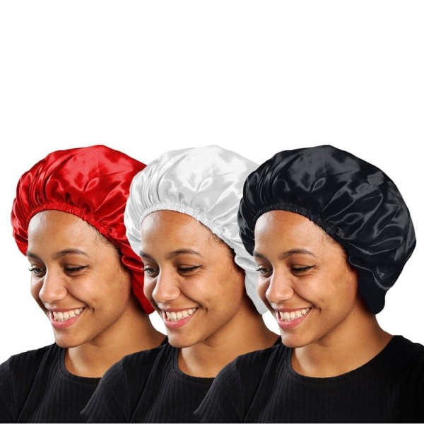 Kit 3 Toucas de Cetim PMC Antifrizz com Elástico