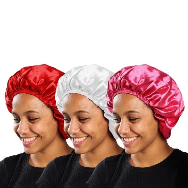 Kit 3 Toucas de Cetim PMC Antifrizz com Elástico