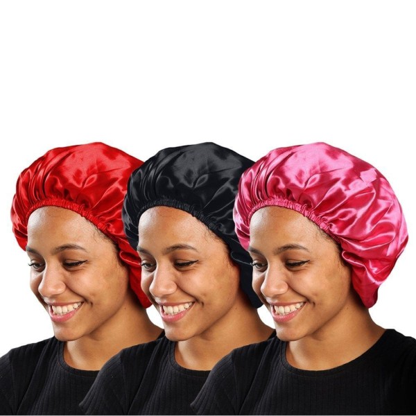 Kit 3 Toucas de Cetim PMC Antifrizz com Elástico