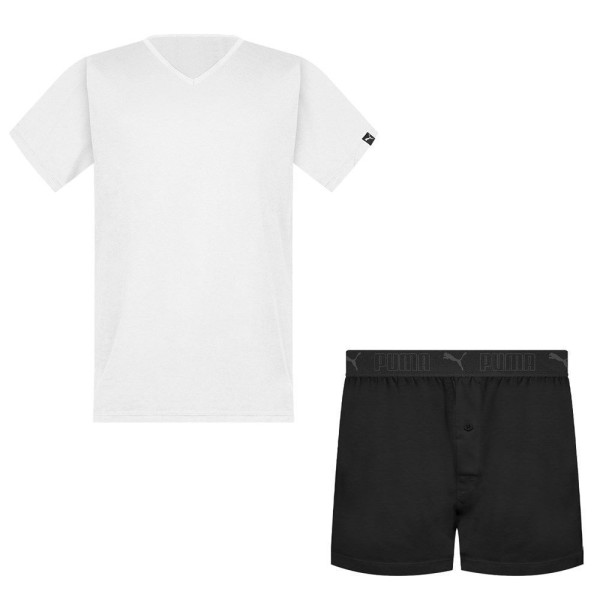 Encontraproduto.com.br - Pijama Puma Camiseta + Samba Canção Masculino