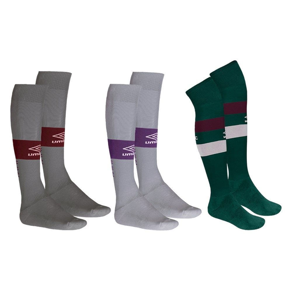 Encontraproduto.com.br - Kit 3 Pares De Meiões Umbro Fluminense