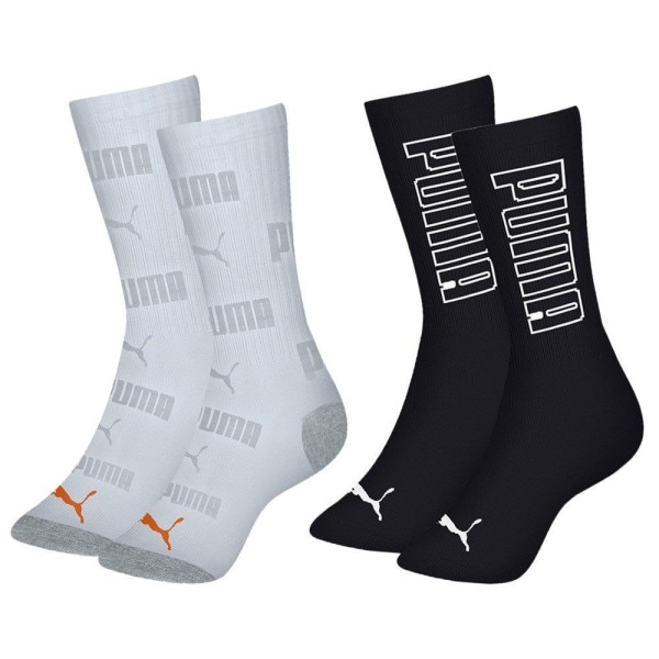 Encontraproduto.com.br - Kit 2 Pares De Meias Puma Esportiva Cano Longo Masculina