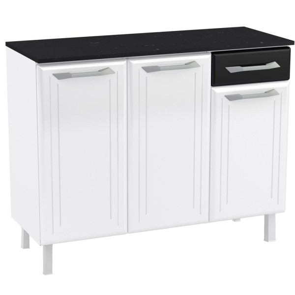 Encontraproduto.com.br - Balcão de Cozinha de Aço Triplo Telasul Topázio Smart C/ Tampo